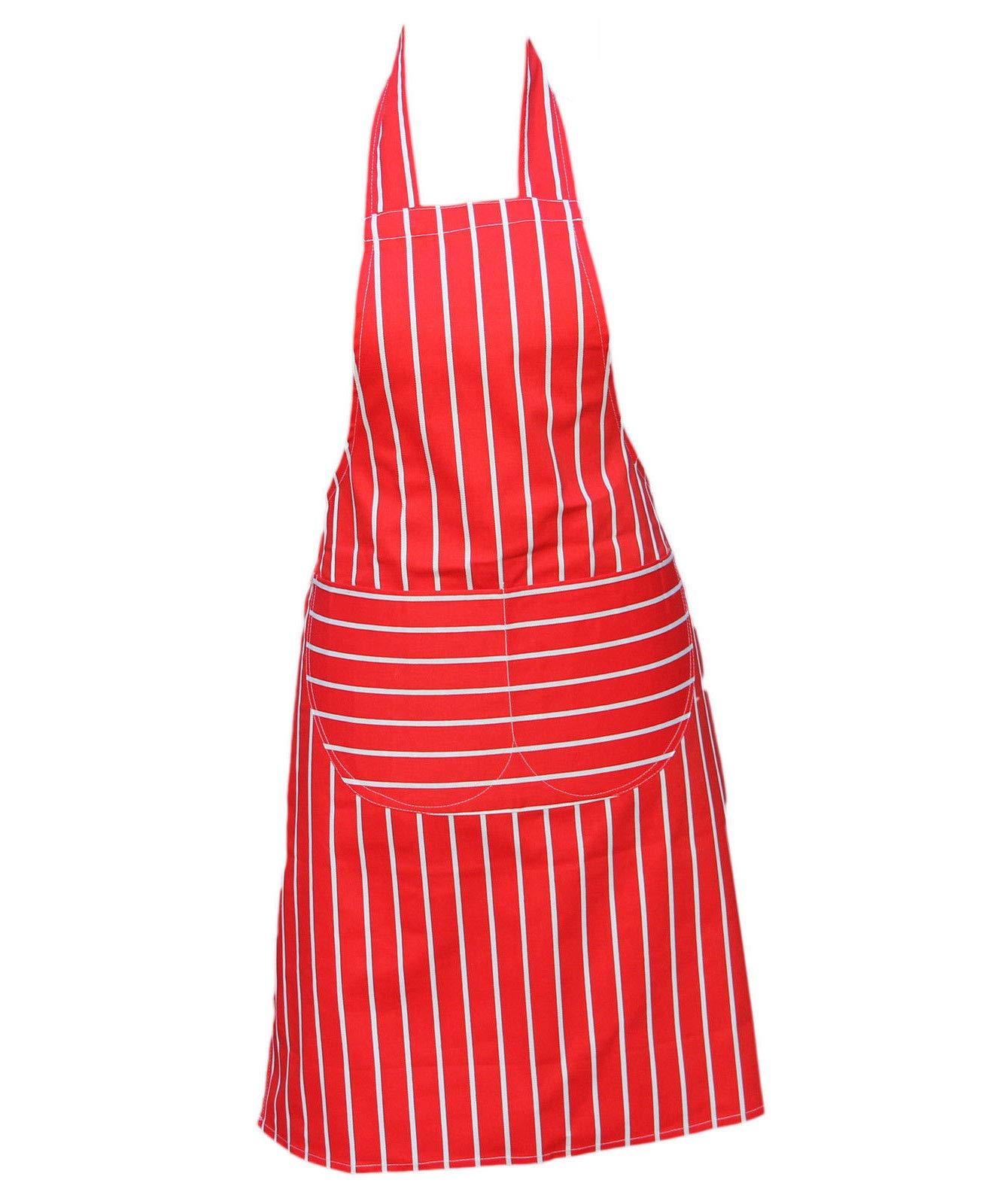 Discounted Cleaning Supplies Kitchen Chef Apron for Men & Women - Butchers Apron for Men - Men’s Apron for Cooking - Professional Chefs Apron Double Pockets – Red