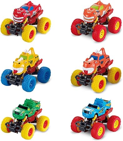 Amazon Fut 車 おもちゃ プルバックカー 慣性車 ミニカー フリクションカー オフロード車 赤ちゃん 3歳キッズ 誕生日 プレゼント 動物 フリクションカー おもちゃ