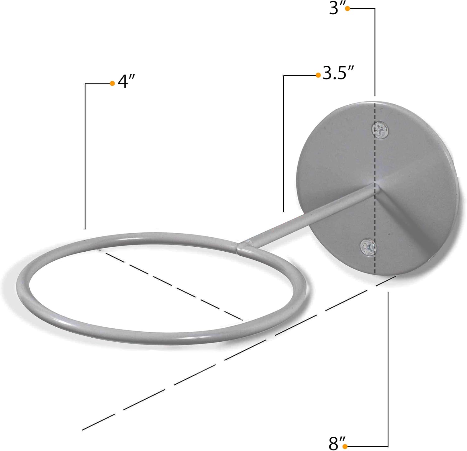 Wallniture Palla Ball Organizers and Storage for Soccer Ball & Basketballs Metal Rack Set of 5 Gray: Sports & Outdoors