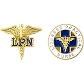 Licensed Practical Nurse "LPN" Lapel Pin Set
