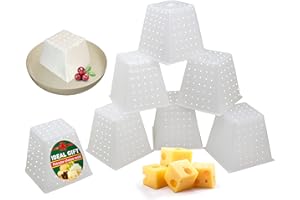7 pcs Small Cheese Mold Pyramid 0.45QT - Soft Cheese Mold for Cheese Making - Homemade Cheese Making Supplies - Cream Cheese 