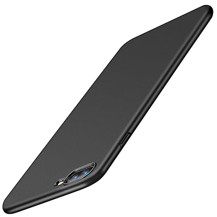 iPhone 7 Plus Case, iPhone 8 Plus Case, TORRAS Ultra-Thin Case with [Tempered Glass Screen Protector], Simple Stylish Fully Protective Matt Cover for Apple iPhone 7 Plus (2016) / iPhone 8 Plus (2017) - Space Black.