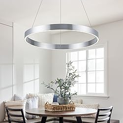 WELAKI Modern Led Chandelier, 1 Ring Circular