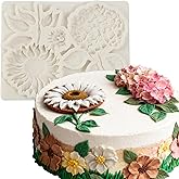 ICNYEKl 1 Pcs Sunflower Silicone Mold, Exquisite Plant-Themed Hydrangea Chocolate Cake Decoration Fondant Mold, for Cupcake Toppings Candy Cookie Sugar Crafts Resin Crafts Home Decor Clay Projects