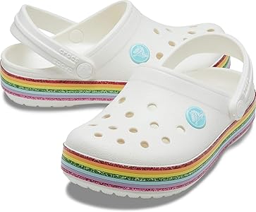 crocs rainbow sandals