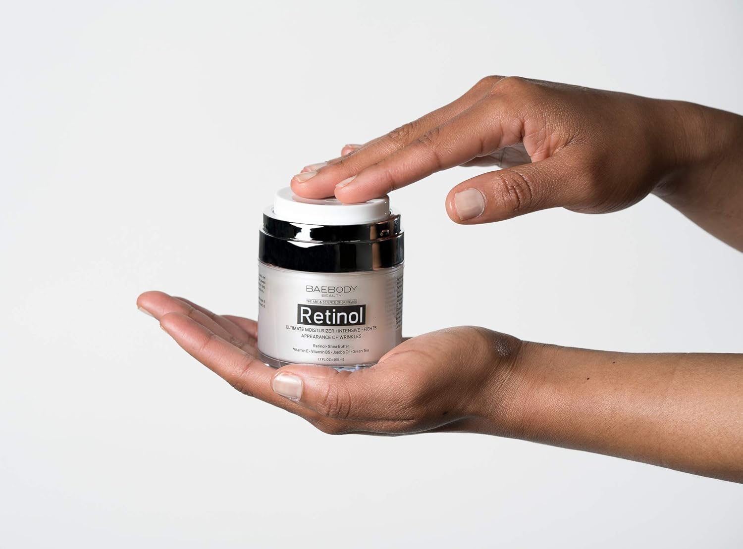 Baebody Retinol Moisturizer Cream for Face, Neck and Décolletage with Wrinkle and Acne Fighting Retinol, Jojoba Oil and Vitamin E, 1.7 Ounces: Beauty