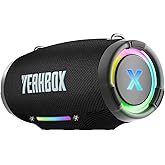 YEAHBOX Nova Beat Bluetooth Speaker, Portable HiFi Party Speaker with Deep Bass Boost, RGB Light Show, IPX Protection, Long Playtime, TWS Stereo Pairing, for Home & Outdoor