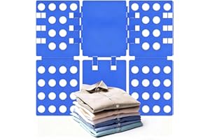 Sealegend V1 Shirt Folding Board t Shirts Clothes Folder for Adults Durable PP Plastic Easy and Fun Laundry folders Effortless Folding Helper for Space-Saving Storage, Blue
