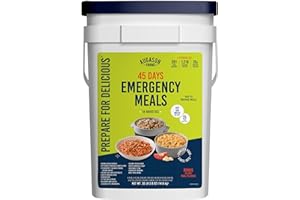 Augason Farms 45 Day Emergency Food Supply Kit, Dehydrated Meal Survival Food Bucket