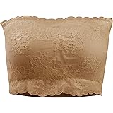 Plusfeel Women's Padded Strapless Wire-Free Bandeau Tube Top Bra