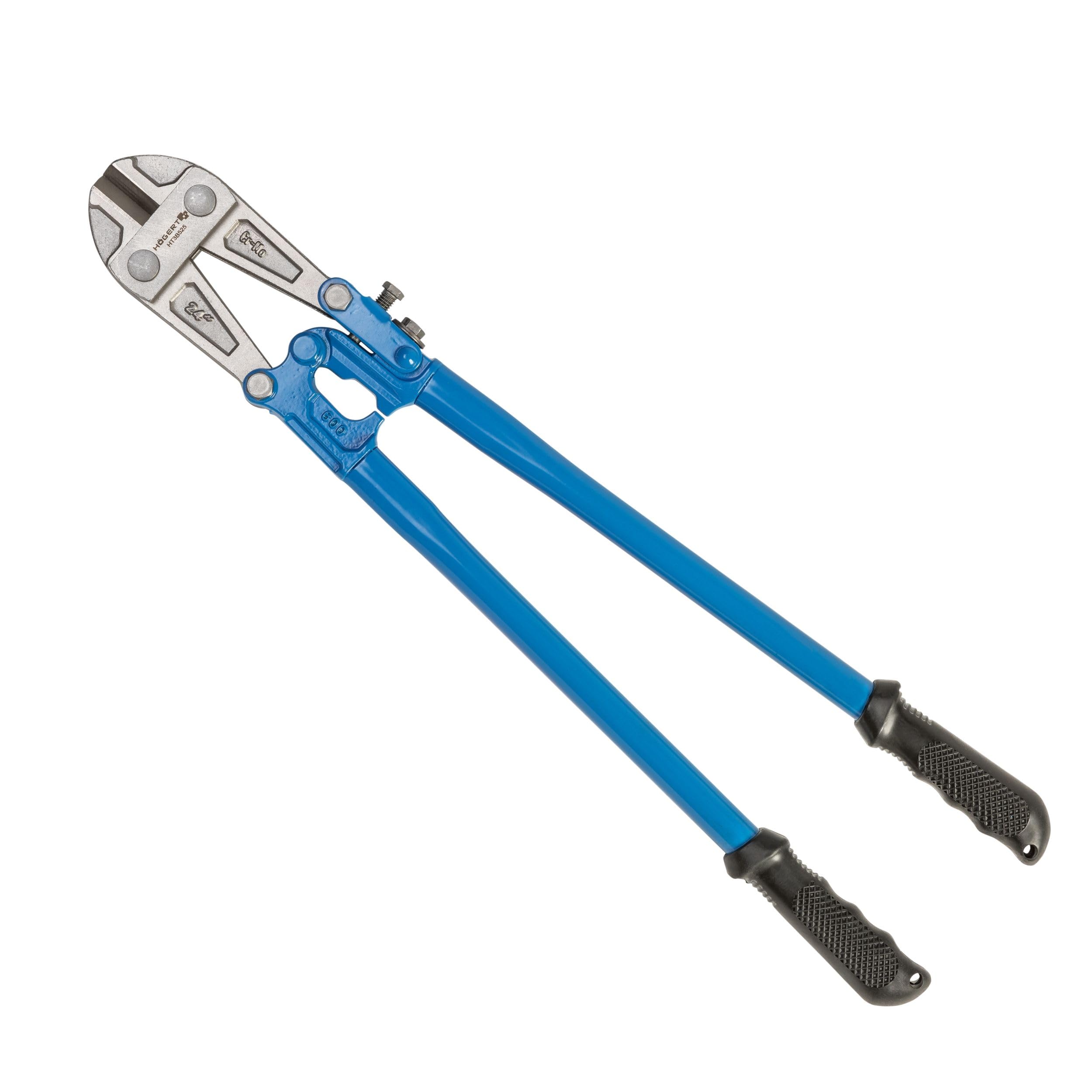 HÖGERT TECHNIK - Bolt Cutter Rod Shears 600 mm - Professional Compact Bolt Shears - Extra Hardened Cutting Edges - High Quality Chrome Molybdenum Steel