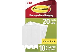 Command 20 Lb XL Heavyweight Picture Hanging Strips, Damage Free Hanging Picture Hangers, Heavy Duty Wall Hanging Strips for 
