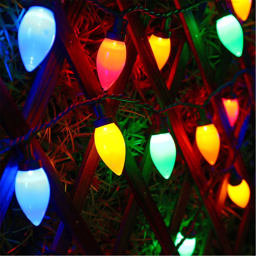 HAYATA C9 Bulbs Christmas Lights 25 LED 16ft Strawberry String Light