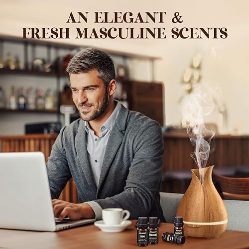 Gentlemen's Essential Oils Set 6x10ML Mens Fragrance Oil for