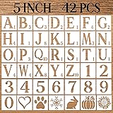 DZXCYZ 5 Inch Letter Stencils Numbers Craft