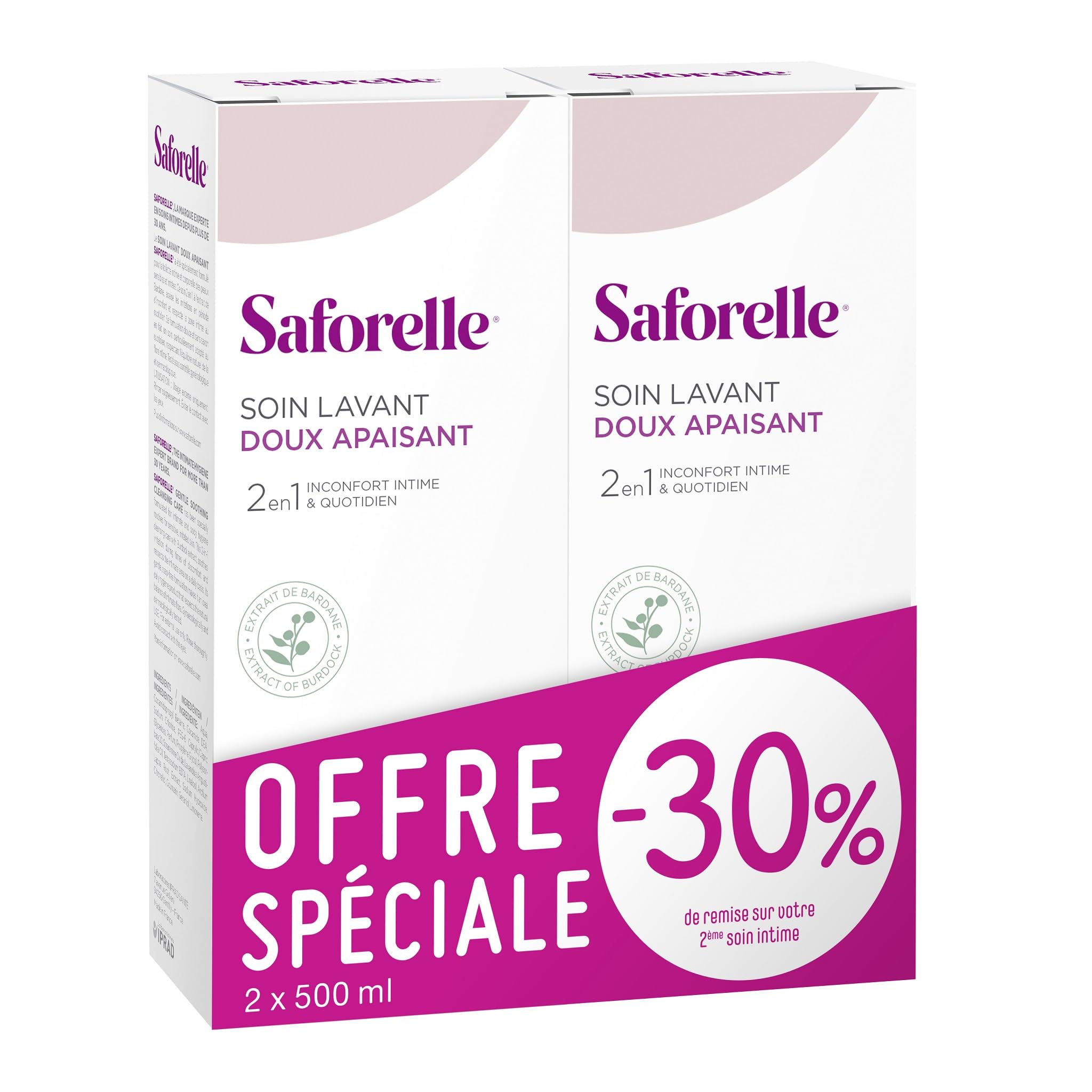 Saforelle Gentle Cleansing Care 2 x 500ml
