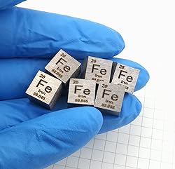 Iron Cube - 10mm Pure Metal Element Cubes - Laser