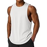 MAGCOMSEN Men's Tank Top Sleeveless Muscle Shirts Quick Dry Workout Gym Cut Off Shirt Lightweight Summer Bodybuilding Tee