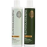 Ingreendients Non Toxic Vegan Shampoo and Conditioner with Organic Ingredients, Apple Cider Vinegar, Tea Tree Oil - Color Safe, Paraben & Gluten Free, Silicone & Sulfate Free, pH Balanced