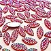 11x23mm Crystal Clear Red Rhinestones Flat Back Sew On Resin Horse Eye Gems Fancy Strass Stones For Clothing Dress Craft 60PCS 2 Holes