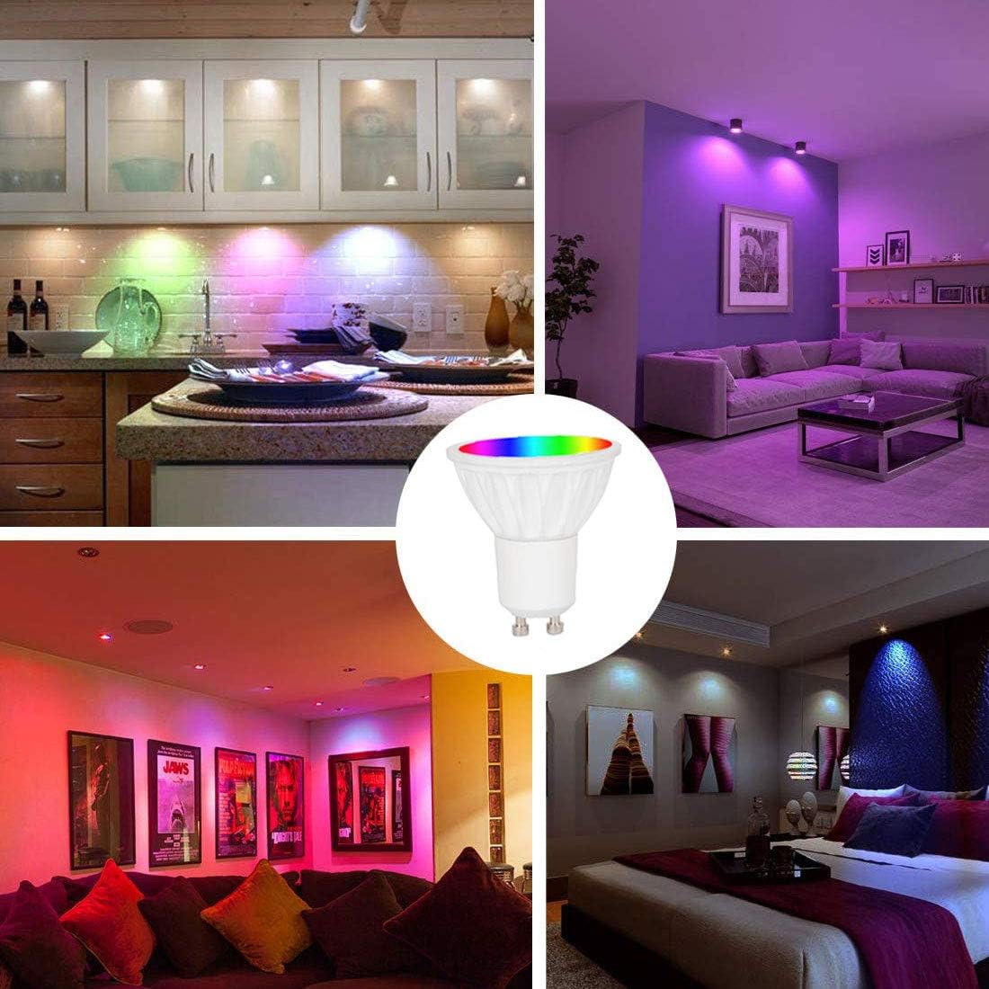 BAOMING Smart Wi-Fi GU10 Spotlight, Multicolor RGB White Tunable, GU10 Lampe Base, Energy Saving - Image 5