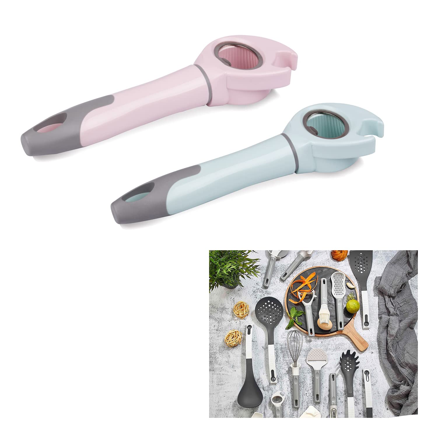 Pretty Pastels BPA Free Luxury Kitchen Tools & Gadgets, Easy Use, Easy Hang & Store (Veg Peeler & Corer)