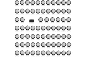 Magnakoys Black 22-400 Continuous Thread Closure Caps for Vials (22-400, Black, 100)
