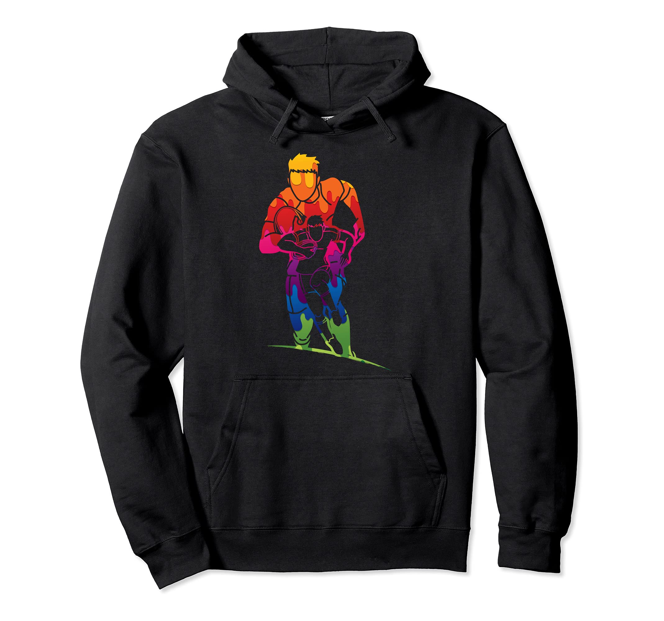 Cool Rugby Player Sport Pullover Hoodie