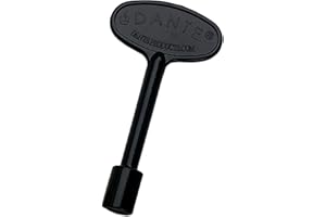 Dante Products Universal Gas Valve Key, 3-Inch, Flat Black