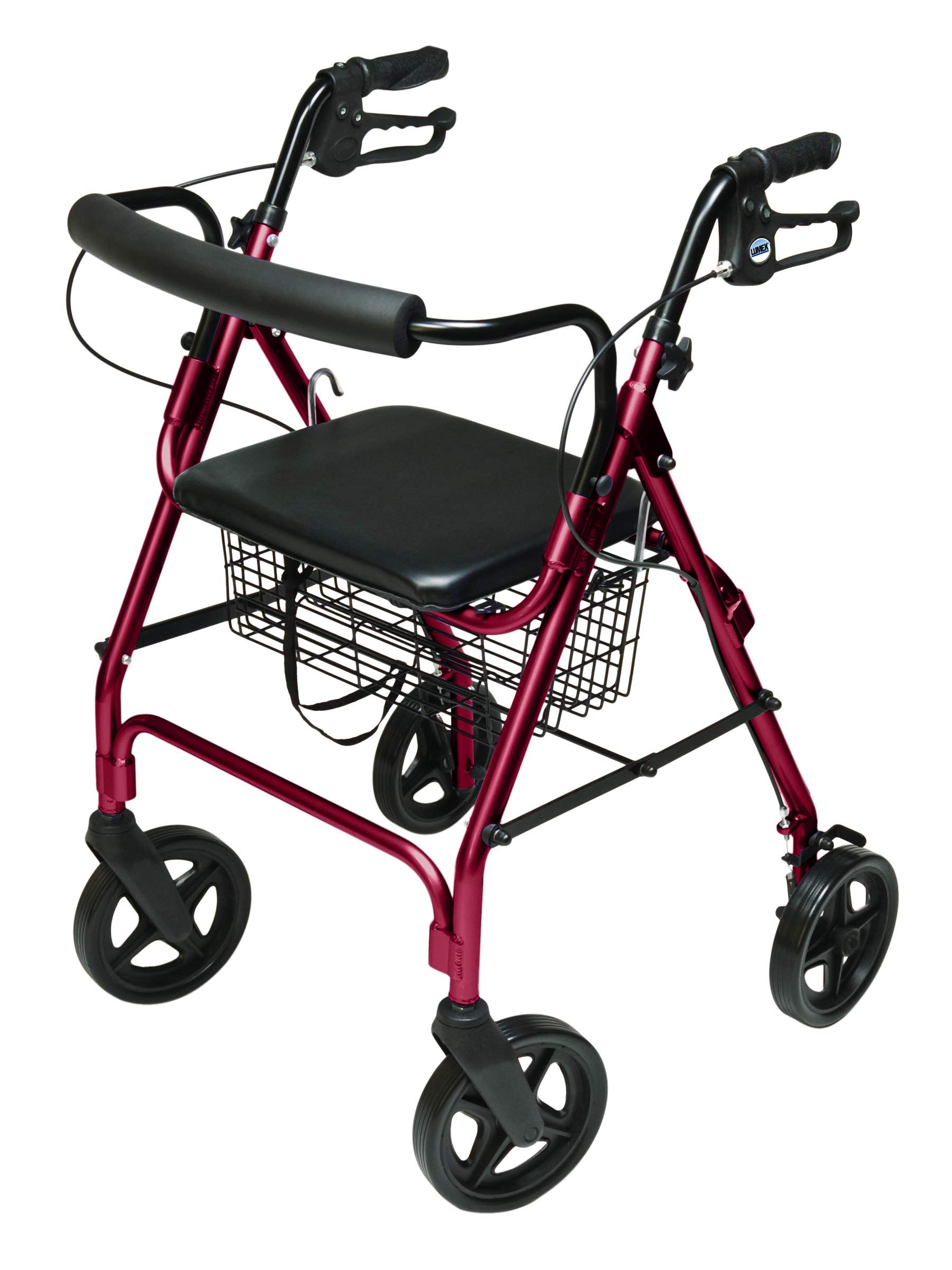 Graham-Field RJ4805R Lumex Walkabout Contour Deluxe Rollator with Seat, Larger 8