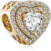 Amieween S925 Charms for Pandora Bracelets and Necklaces, Gift for Love, Couple, Family, Friend, on Birthday, Anivesary, Christmas, Valentine's Day, Mothers Day