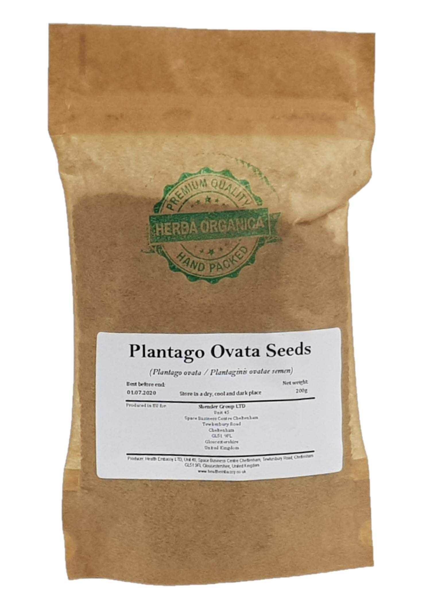 Herba Organica Plantago Ovata Seeds - Plantago Ovata L (200g)