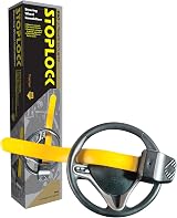 Stoplock Pro Car Steering Wheel Lock with Keys HG 149-00 Anti-Theft Black Yellow view 3