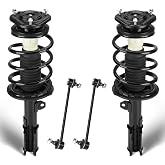 Front Struts Assembly Fit for 2003-2008 Toyota Corolla | Shock Absorber w/Coil Spring &amp; Sway Bars End Links Replace for 172115 K80230