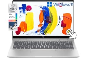 HP Envy x360 2-in-1 14" FHD IPS Touchscreen Laptop Intel Core i5-1335U(Beats i7-1260U) Backlit KB Fingerprint Reader, Windows 11 | Natural Silver (8GB RAM | 512GB SSD) (14 inch)