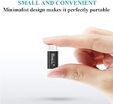 EasyULT 4 Pack Micro USB to USB-C Adapter (Male USB-C to Micro USB Female) Black view 6