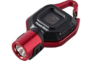 Streamlight 73301 Pocket Mate 325-Lumen Keychain/Clip-on USB Rechargeable Flashlight, Red