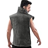 RENPHO King Size Heating Pad for Back, Valentines Day & Birthday Gifts for Mens Dad Grandpa, FSA Eligible, 24"x37" XL Large Weighted Electric Heat Pad for Neck and Shoulders ETL Certified, Gray