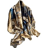 NUWEERIR Womens 100% Large Mulberry Silk Scarf Long Satin Scarf Fashion Lightweight Wraps