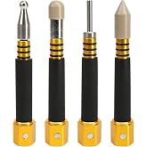 BuleVina 4 PCS PDR Tap Down Tool, Pen Shape VIP Knockdown Remover, Portable Removable Tool Set Pieces for Car Body Anti Dent Removal Traceless Automobile Paintless Auto DIY Repair
