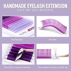 Colored Lash Extensions .07 D 15mm Easy Fan Lash