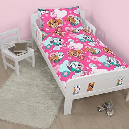 paw patrol cot bed duvet set