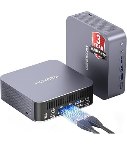 GEEKOM AE7 Mini PC, AMD Ryzen 9 7940HS Processor AI Mini Computer