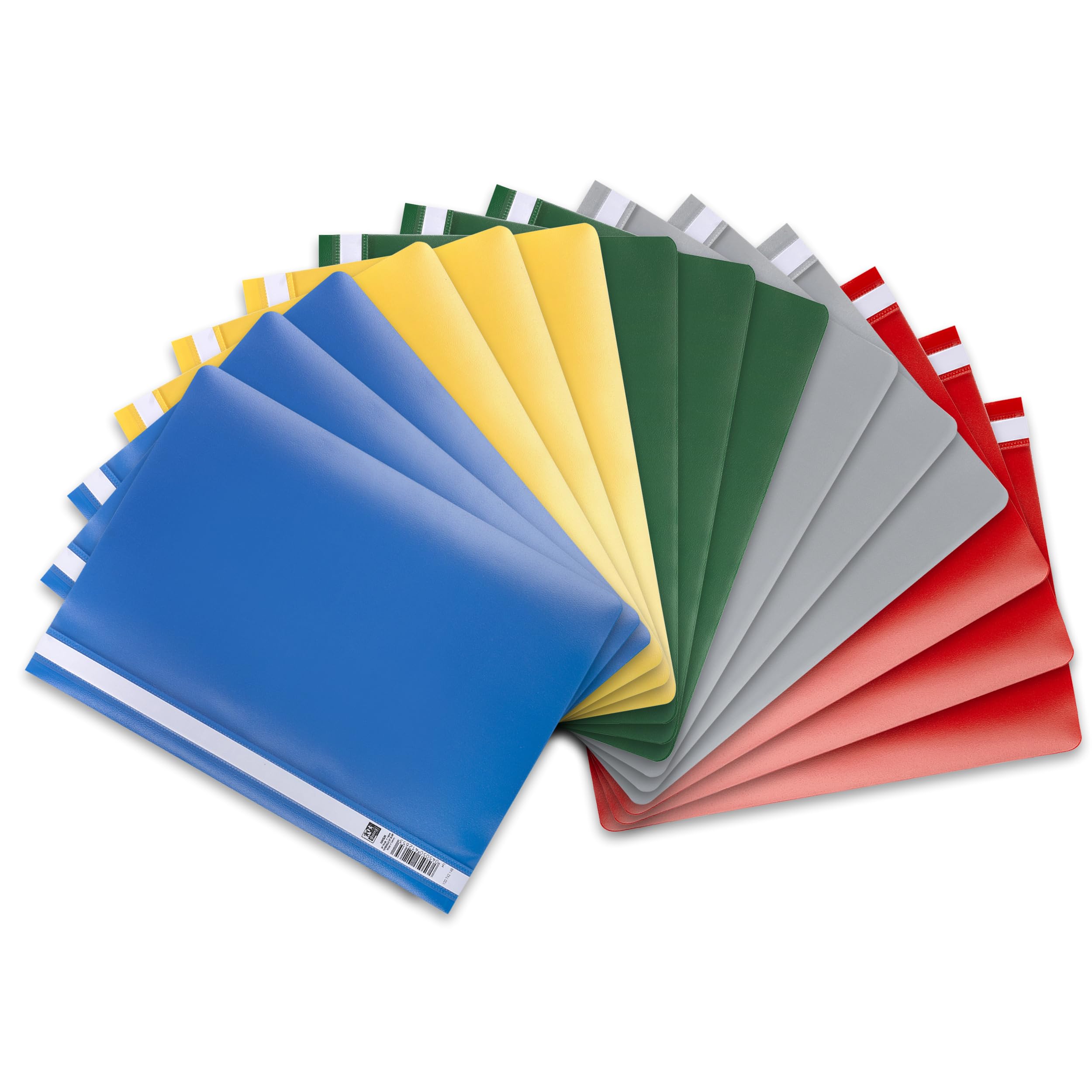 Oxford Pack of 15 A4 Plastic File Folders Assorted Colours