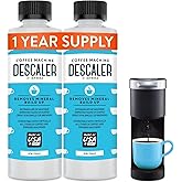 IMPRESA Coffee Machine Descaler, 2-Pack (1-Year Supply) Universal Descaling | Solution for Keurig, Nespresso, Breville, De&rsquo;Longhi, Jura &amp; Ninja &ndash; Coffee Maker Cleaner and Limescale Remover &ndash; Made in USA