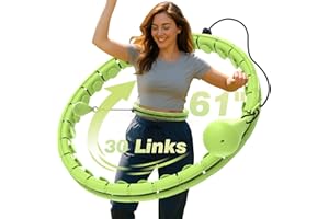 JKSHMYT Infinity Weighted Hula Exercise Hoop, for Adults Women Weight Loss Plus Size, 26/30 Detachable Links