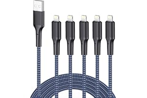 iPhone Charger Cable 10ft 5Pack, Long Lightning Cable 10 Foot iPhone Charging Cord 10 Feet Compatible for iPhone 12/11/11 Pro