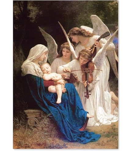 Amazon.com: Wee Blue Coo William Adolphe Bouguereau Song Of Angels