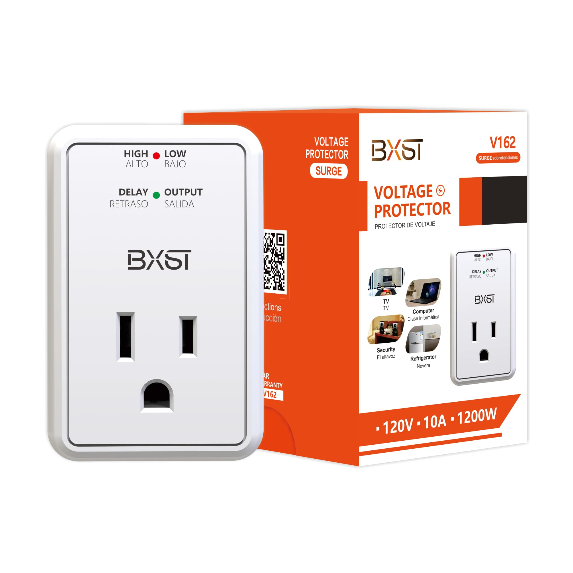 Photo 1 of [ETL Listed] BXST Surge Protector for Refrigerators Small Single Outlet Voltage Surge Protector Wall Socket for140J Mini Surge Protection Plug in for TV/PC/PS5 Home Appliance 120V 10A