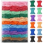 Raylinix 600pcs Refill Loops for 7-Inch Weaving Loom, 12 Earthy Tones | Earthy Nature Nylon Potholder Bands for Adults DIY Craft, Makes 17 Coasters